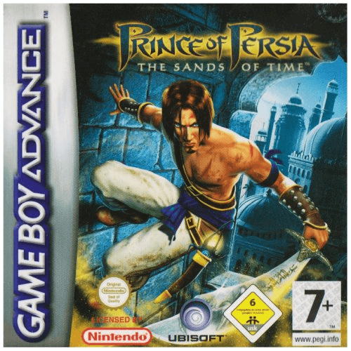 Prince of Persia Sands of Time box art for GameBoy Advance